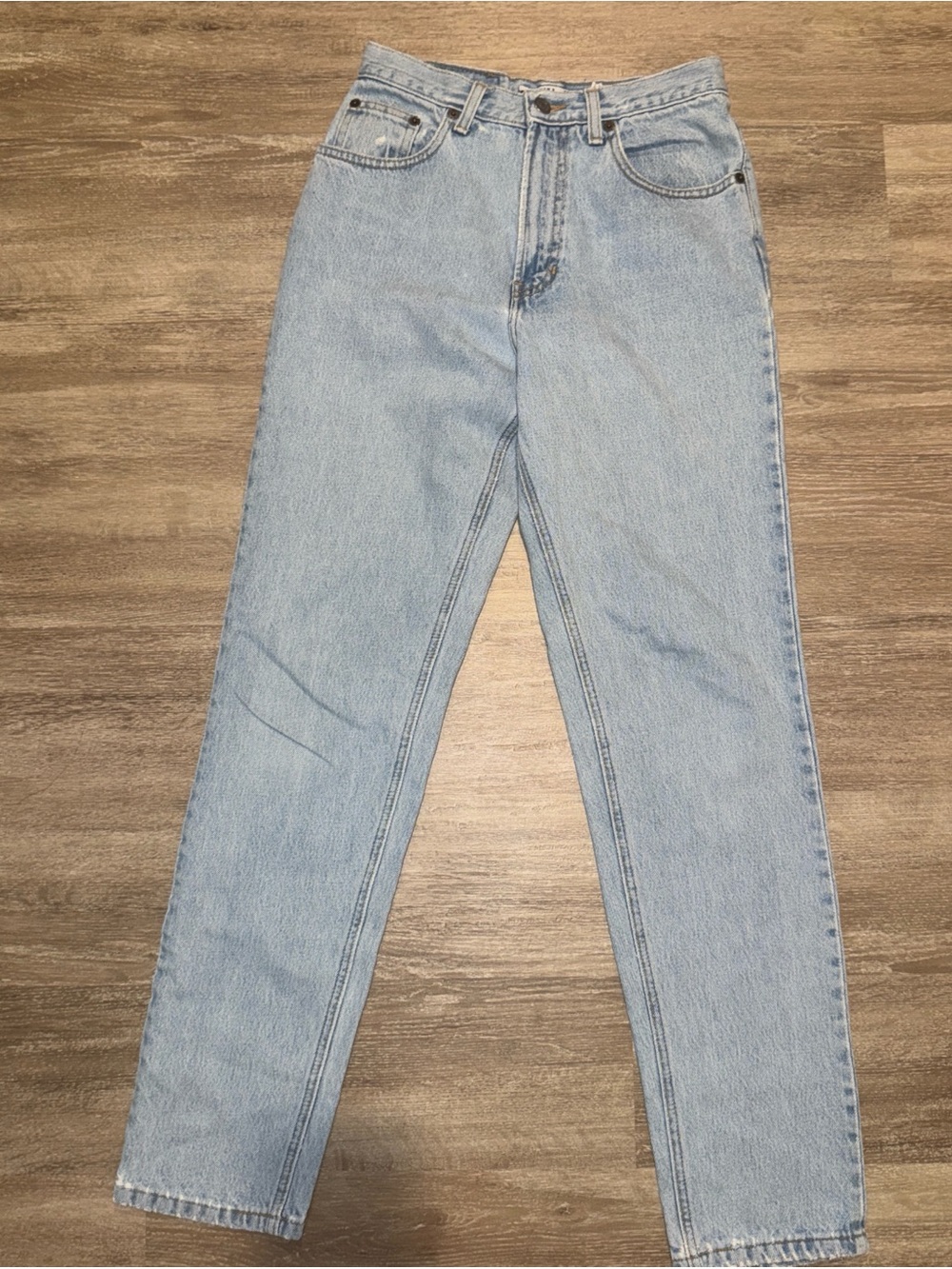 GAP Light Wash Blue High-Rise Straight Jeans